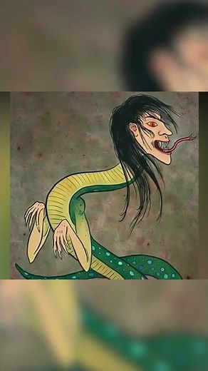 Nure - Onna : The Half Woman, Half Snake Yokia - Japanese Mythology - See U in History #shorts