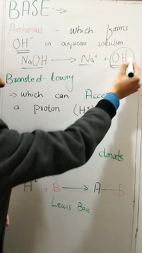 2.3K views · 71 reactions | BASE || Define base || various theories of base || what is base #base #basedefinition #baseclass10 #chemistry #class10 #class10chemistry | Mmk chemistry | Facebook