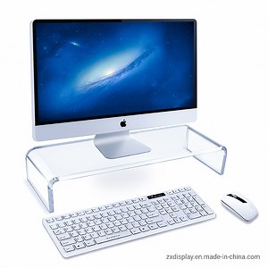 [Hot Item] Desktop Acrylic Riser Shelf Computer Monitor Raised Base for Neck Protection