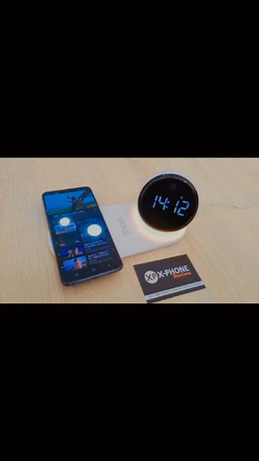 VIDVIE Clock speaker Wireless charging Alarm Led clock | Xphone Souklahad
