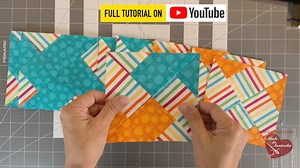 52K views · 2.6K reactions | This block is made just with 2 strips of fabric. Use highly contrasting fabrics for best results. Some very bright fabrics like the ones I used by Michael Miller would make a wonderful quilt for a young one. Full tutorial https://teresadownunder.com/2021/03/06/whirlwind-quilt-block-video-tutorial-2/ | TeresaDownUnder | Facebook