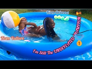 WATER Fight With My Daughter In Our Bikinis💦😃|| Pool Challenge 🙃🏊‍♀️ || Who won 🏆😉|| Trinidad 🇹🇹