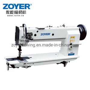 [Hot Item] Zy4420-L46 Long Arm Double Needle Compound Feed Lockstitch Sewing Machine Walking Foot