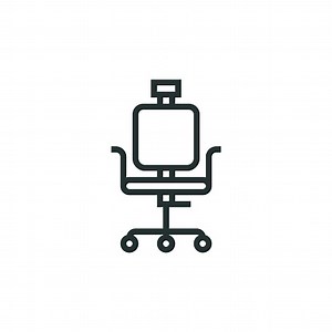 Office Chair Line Icon