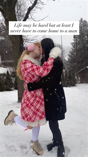 𝑵𝒂𝒅𝒊𝒂 on Instagram: "Thank god 😅 Sapphic supremacy forever 👩🏼‍❤️‍💋‍👩🏻✨ . . . #lesbian #wlw #sapphic #femme #lesbiancouple #oppositesattract #couplegoals #cutecouple #longdistancerelationship #agegap #nana #lgbtq #queercouple #wlwcouple #sapphiccouple #opposites #optimism #lesbians"