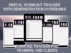 Digital Fitness Planner Template | Editable Workout Tracker (canva) - Etsy
