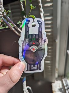 Beetle Borgs Metallix Titanium Silver Beetle 'data Bonder' Transformation Device Holographic Sticker - Etsy