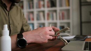 Male Hands Calculating Currency Profit Financial Stock Footage Video (100% Royalty-free) 3971265629 | Shutterstock