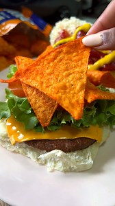 Yuck or yum?👀 Would you try adding Tortillaz for that extra crunch in your burger?🍔 | Holiday Snacks