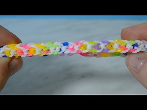 Rainbow Loom Inverted Fishtail Bracelet With Mini Loom-Without Loom