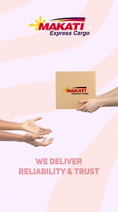 we deliver reliability and trust. choose makati express cargo for your shipping needs. #makatiexpresscargo #reliabilityandtrust #trustedshipping #anytimeanywhere #globaldelivery #fastandsecure #logisticsexperts #worldwideshipping #expressfreight #doorstepdelivery #hasslefreeshipping #securecargo #customerfirst #shippingmadeeasy #cargoexperts #onlineshipping #freightservices | Makati Express Cargo