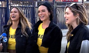 WORLD SERIES FLASHERS: After flashing their breasts during a World Series game, three women give an interview about why they did it. #FreeTheNipple #BreastCancer STORY: https://kutv.com/news/nation-world/flashers-world-series-game-5-mlb-banned-free-the-nipple-shagmag (Video: ABC 7 News - WJLA) | KUTV 2News