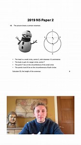 Snowman Question: 2019 N5 Maths Paper 2 Q18
