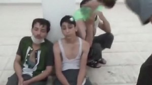 Syria: footage shows horrific aftermath of alleged gas attack - video