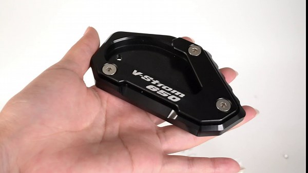 MOWOK CNC Motorcycle Kickstand Pad Side Stand Extension Pad Support Plate For SUZUKI VSTROM 650 V-STROM 650XT DL650 2004-2022 2021