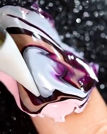 257K views · 2.9K reactions | Dry Marble Nail Art Tutorial  | Sveta Sanders | Facebook