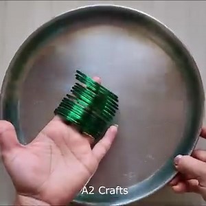 Pooja Thali Decoration Idea with Bangles | Low Budget Decoration Ideas | A2 Crafts