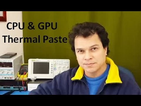 How to apply thermal paste / contact heat sink compound to a CPU and video chip