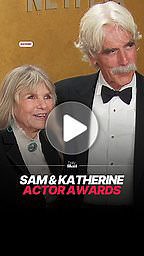 Sam Elliott poses with wife Katherine Ross at Actor Awards