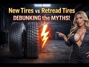 New Tires vs Retread Tires (DEBUNKING the MYTHS)!😮#truckdriver #truck #trucking