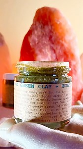 🥬FaceFood🥬is my favorite honey based mask i make featuring kelp seaweed (a superfood), French green clay and 🍯! I love painting my face with it before taking a shower. It leaves my skin feeling like a breathe of fresh air! You can actually paint your entire body with it thats why it comes in two sizes! #facecare #honeymask #naturalbeauty #skincare #mask #scrub #facefood #plantbased #seaweed find them on plantmakeup.com | Plant Makeup