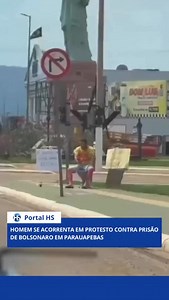 1.3M views · 10K reactions | HOMEM SE ACORRENTA EM PROTESTO CONTRA...