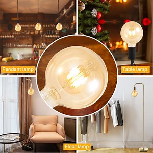 [Hot Item] Simva LED Filament Bulb Global G125 4W (40W Equivalent) 850lm 2700K Warm White E27 360 Degree with CE Approved