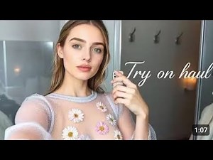 Transparent Lace & Micro Bikini Try-On Haul | 4K lingerie See-Through Styles