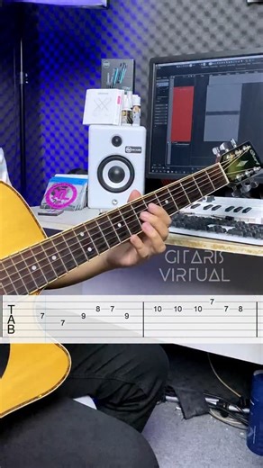 Gitaris Virtual on Instagram: "Can Can | guitar tab #guitartutorial #guitartabs #guitarlesson"