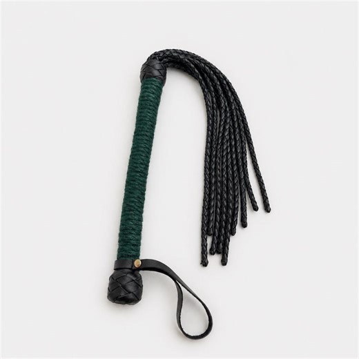 Leather Flogger, 9 Tail Braided Whip, Handmade Bdsm Impact Tool - Etsy