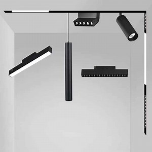 [Hot Item] Indoor Magnetic Track System for Stretch Ceilings Recessed LED Ceiling Spotlights Track Linear Light