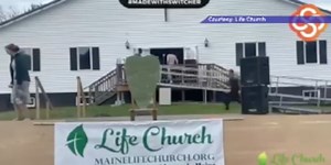 Police chase ends with naked man running into church then overdosing