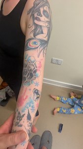 19K views · 53 reactions | My beautiful  wife is not far away from finishing the tattoos on this arm ❤️ xxxxxx | Family life xxxxx | Facebook