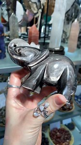 9.4K views · 171 reactions | How amazing is the flash on this Silver Sheen Obsidian Carving? ✨ The sheen is completely natural and caused by small gas bubbles getting trapped underneath the surface of the Obsidian as it forms For more information or to purchase give us a message or comment down below | The Crystal Shop | Facebook