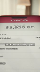 Get clear breakdowns of your spending history with the CIBC Smart™ Account. | CIBC
