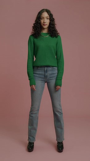 Blue jeans and multiple sweaters. 🔥