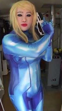 Female Mask, Samus Aran, Zerosuit, Cosplay, Crossplay