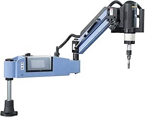 US STOCK M3-M16 Elertric Tapping Machine with 1045mm Arm Universal Type Threading Machine Electric Tapper included 8pcs ANSI Standard Collets