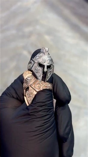 14K Gold Trojan Warrior Ring | Item #71133