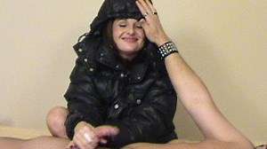 Lola's Moncler Puffy Jacket Handjob | Clips4sale