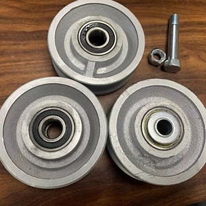 [Hot Item] 3in V Groove Wheel Stainless Steel Groove Wheel Heavy Duty Track Wheel Rigid Caster Sliding Gate Roller Wheel Double Bearing for Swing Sliding Gate