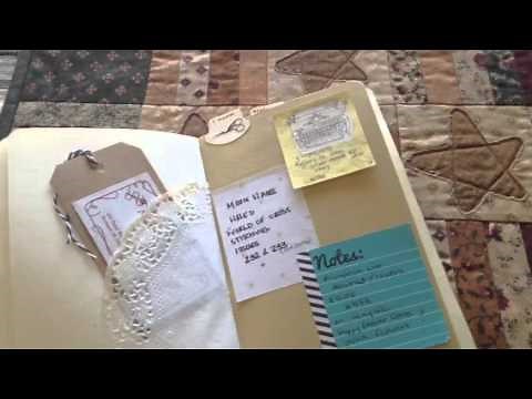 Floss tube #1 stitching journal