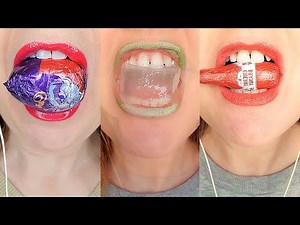 ASMR FOOD EATING FAST SHORT CLIPS CLOSE UP BITING CRUNCHING SOUNDS