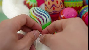 Easter Basket for Kids, MaidMax Easter Bunny Basket Egg Bags for Kids Easter Eggs Basket Cute Fluffy Bunny Baskets with Foldable Ears Easter Baskets for Girls Boys Easter Egg Hunts (Pink)