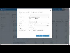 Project Online: créer un site Project Online (PWA) dans O365