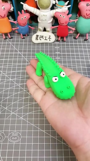 Simple little crocodile - super light clay tutorial #fyp #foryou #diy