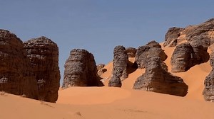 Video Travel Sahara Desert Algeriawith Motion Stock Footage Video (100% Royalty-free) 3996595341 | Shutterstock