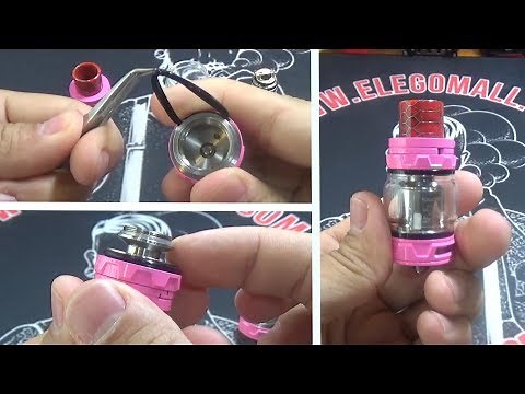 How to change coils on Smok TFV12 Series Tank (Prince sub tank) | Seal ring changing tutorial