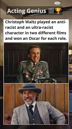 He won 2 Oscars for opposite roles on racism 🎬🏆