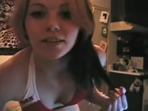 Hot immature Strip Dancing on Webcam